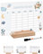 Bärenfreunde - Personalisierbarer & Abwaschbarer Stundenplan aus Acryl + Stift, Holzhalter - Einschulung Geschenk, Schultüte zum Schulanfang oder Grundschule (Astronaut Weltall,ohne Holzhalter)