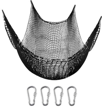 JISADER Kids Playground Net Anti Bar Mesh Netting Heavy Duty Security Net Treehouse Accessories for Outdoor Jungle Gyms Monkey Bar, 3m x 4.5m