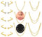 VFUN 20g Nasenring Chirurgenstahl Nasenstecker L Form Piericng Nase Kubischer Zirkon Labret Piercing Nasenpiercing Schmuck Mit Kette Für Frauen Männer