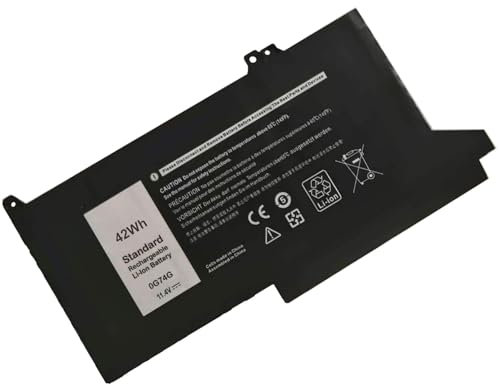 FlyZythrol 11.4V 42Wh 0G74G battery Compatible with Dell latitude 5300 5310 7300 7400 5300 2 in 1 series battery p97g 00G74G 2PFPW 3KF82 8JYHH 3 cell