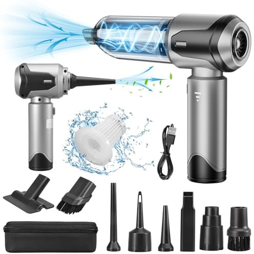 Grixz Handheld Vacuum Cordless, 22000Pa Powerful Car Vacuum Cleaner, Lightweight Mini Vacuum Cleaner & Air Duster, Rechargeable Portable Vacuum for Car, Home, Office, Kitchen
