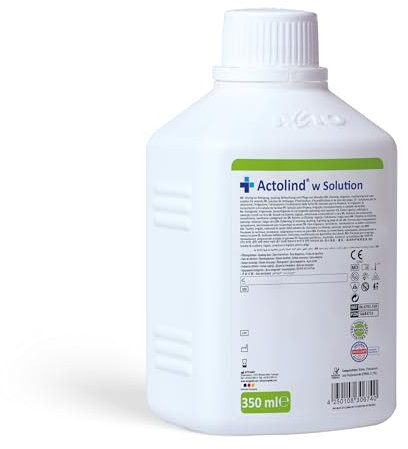 Actolind w Solution 350 ml – antiseptische Wundspüllösung. Schmerzfreie Reinigung, Spülung & Befeuchtung bei akuten, chronischen, infizierten Wunden/Verbrennungen. CE III, MPG, PHMB. PZN: 16684733