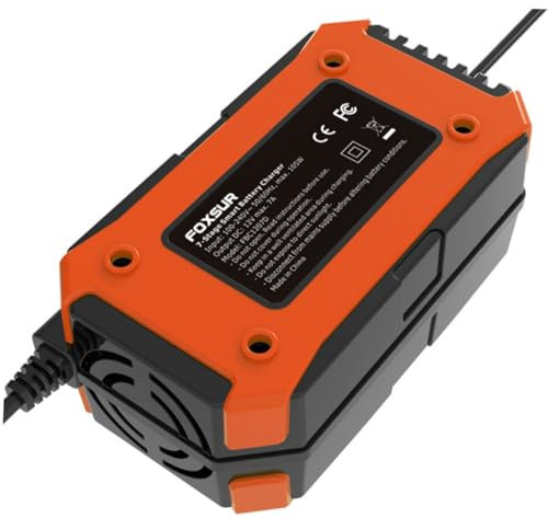 SOIMISS 7a Car Battery Charger Digital Display for Suitable for Motorcycle Uk Plug