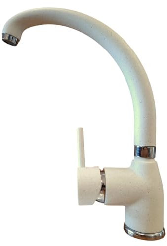 Miscelatore Cucina Monocomando Moderno, Canna Girevole, Avena, Rubinetto Lavello cucina, Rubinetto Miscelatore Design Moderno Vemetico 7818572D599TPA