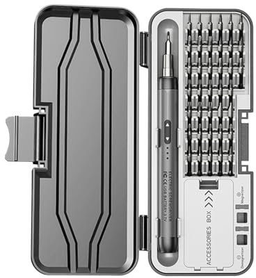 Elektrischer Akkuschrauber, Set mit Mini-Schrauber für Laptop – vielseitiger elektrischer Akkuschrauber für kreative Projekte und Computerwartung