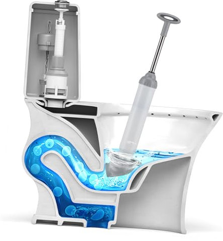 BAZEITFLOW Sturalavandini Ad Aria Compressa per WC Stura Tubi Scarico Alta Pressione con Asta in Acciaio Resistente al Gelo e Versatile per Lavandini Vasche e Scarichi Pavimento