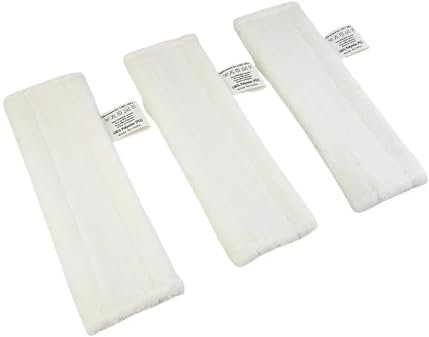 RCCCLXWO Lot de 3 lingettes nettoyantes for nettoyeur vapeur Karcher SC1 SC2 SC3 SC4 SC5, pièces de rechange for nettoyeur vapeur domestique