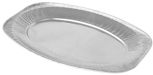 Dispo Foil Platters 22inch - Pack of 10 | Foil Trays, Buffet Platters, Food Platters