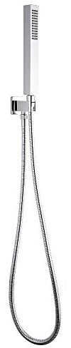 Milano Arvo Square Hand Shower Handset Outlet Elbow Wall Bracket - Chrome
