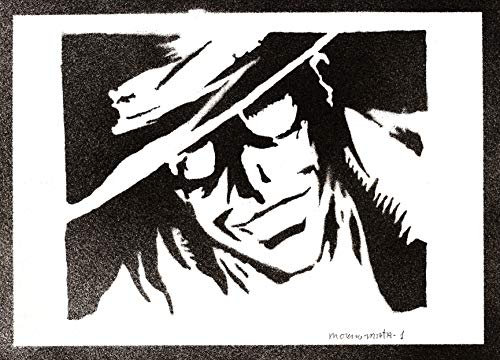moreno-mata Echtes Handgemachtes Graffiti Alucard Hellsing Manga und Anime Aesthetic Poster & Kunstdrucke Bilder Plakat Handmade Deko Wandbilder Wohnzimmer Wanddeko Geschenke für Männer und Frauen