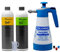 detailmate Aktivschaum Prewash Set: Gloria FM10 Schaumsprüher Foam Master 1L+ Koch Chemie Gentle Snow Foam 1L / Green Star Universalreiniger 1L + 50 ml Messbecher