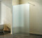 Duschwand Glas 10mm Sicherheitsglas - Begehbare Duschabtrennung Glaswand Easy Clean Nano Beschichtung - Walk - Duschwand Vollsatiniert 110 cm - ebenerdig - Duschtrennwand mit Edelstahl-Zubehör