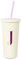 Kate Spade New York Insulated Initial Tumbler with Reusable Silicone Straw, 20 Ounces, J (Purple)