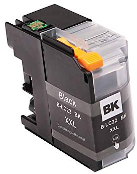 ABC Kompatible Druckerpatrone für Brother LC-22U BK Schwarz für Brother DCP-J785W MFC-J985DW