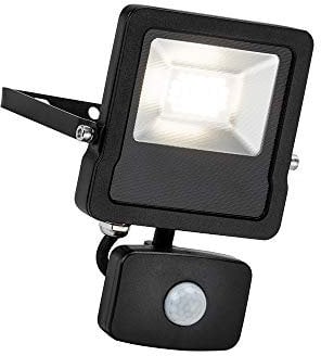 Saxby 78965 Surge PIR Sensor Matt Black IP44 Outdoor 20W LED Cool White Floodlight