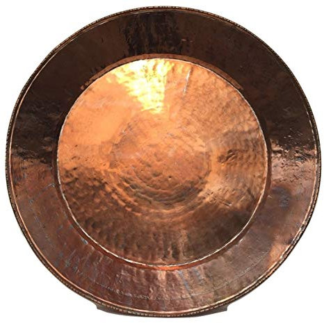 artigianatodaloise Plato grande de cobre decorativo para pared para colgar en casa o sala de estar.
