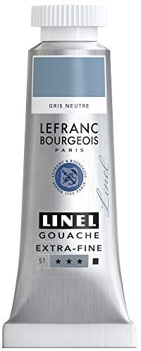 Lefranc Bourgeois Linel Gouache Extra-Fine Tube 14ml Gris Neutre Série 1