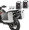 Set Motorrad Alukoffer Bagtecs Atlas 2x36l + Drybag Innentaschen + Anbaukit