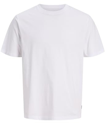 JACK & JONES Herren Jjeorganic Basic Tee Ss O-Neck Noos T-Shirt, Weiß, 3XL