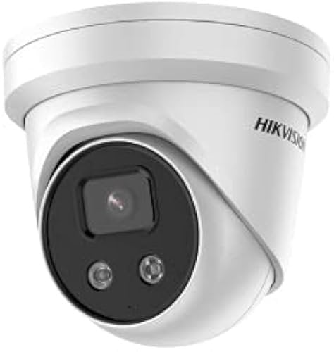 Hikvision DS-2CD2346G2-I(2.8mm)(C) Turret Überwachungskamera mit 4 Megapixel, bis zu 30m Beleuchtung, professionelle Überwachungskamera, Acusense Kamera mit Fehlalarmfilter