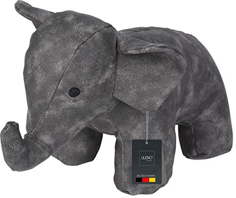 LILENO HOME Türstopper Tier als Elephant grau - hochwertiger Kinderzimmer Türstopper als Boden Tür Stopper Sack - Tiere Stoff Türstopper Boden als Türstopper Sack mit Sandfüllung