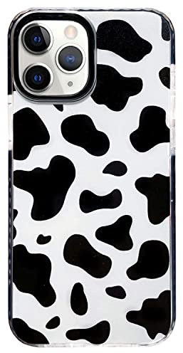 AMART Hülle für iPhone 11 Pro Hülle Kuh Muster, Kuh Drucken Design Weiche Silikon Stoßfest Schutzhülle Cover Schwarz Ultra Dünn HandyHülle für iPhone 11 Pro mit Motiv 5,8 Zoll…
