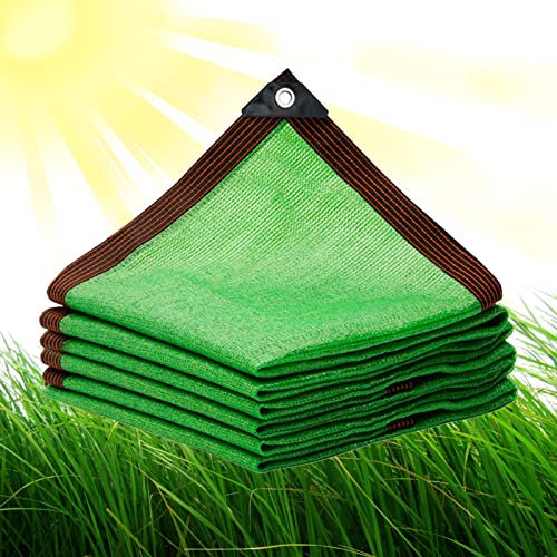 YSUEFIJO Telone Ombreggiante per Esterno Verde 5x6m Rete Ombreggiante Giardino, Telo Ombreggiante Occhiellato Tenda da Sole per Esterno Serra Giardino Piante Rete Tessuta Ombreggiante