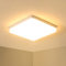ASHUAQI LED Ceiling Light, 36W 3000K Warm White Kitchen Lights Ceiling, 4500LM Square LED Ceiling Light for Kitchen, Toilet, Hallway, Dining Room, Bedroom, Utility Room, Ø23cm
