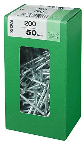 FADIX 18044 Caja L 200 uds. Clavo CP Acero 2,7X 50mm, Multicolor