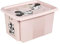 keeeper Minnie Maus Aufbewahrungsbox mit Deckel, Dreh- und stapelbar, Für Kinder, 15 l, Karolina, Nordic Pink