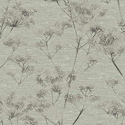 Boutique Chunky Weave Textured Plain Sage Green Wallpaper | Paste The Wall | White Plain/Textured | Eco-Friendly