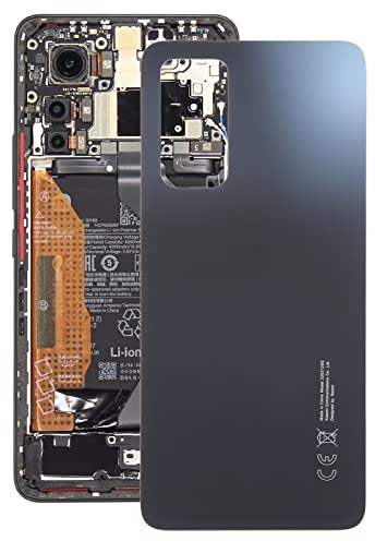 Générique Repairparts Coque arrière de Batterie en Verre for Xiaomi 12 Lite (Noir)
