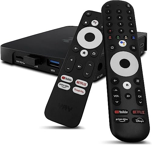 [Test SEHR GUT *] VU+ Yay GO PRO 4K UHD Android TV Box 10 + HM-Sat HDMI Kabel - Google Zertifiziert, Chromecast, Bluetooth, SMART TV, WiFi, WLAN, Netflix 4K Prime Video 4K Disney+ 4K YouTube 4K