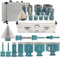 JeeynoTols Broca diamante kit 11 pièces (6/6/8/20/25/35/50/68mm + 10mm punta per fresatura + 50mm punta smussatrice per smussare + adattatore con gambo esagonale) - M14 corona diamante kit