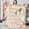 Gebiorty Geschenk für Mama Kuscheldecke, Geschenk Geburtstag Mutter Geschenkideen Muttertag Geburtstagsgeschenk Muttertagsgeschenk Originelle, Mama Decke Flauschig 130x150cm
