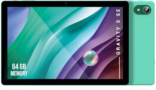 SPC Gravity 5 SE - Tablet 10 Pulgadas Color Menta, Pantalla IPS InCell, Octa-Core, 5000 mAh, 4GB de RAM, 64GB de Almacenamiento Ampliable, Control Parental Google Family Link, Android 13