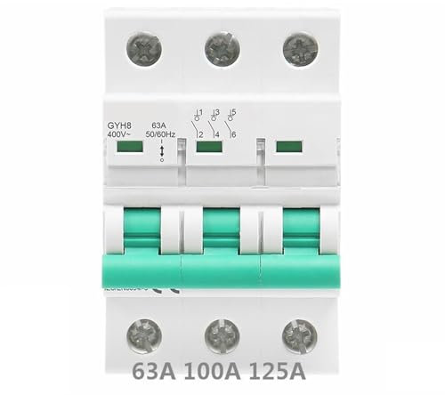 GYH8 interrupteur principal triphasé 63A 100A 125A disjoncteur d'isolement 400V 1 pièces(125A)