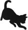 KITANDOVE LED Katzen Wandlampe Niedliche Katzen Silhouette Nachtlicht Mit Sprach Und Lichtsteuerung Schwarze LED Nachttischlampe Für Und Katzenliebhaber