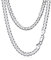 Amberta 925 Sterling Silber Halskette Herren Kubaner Kette, Italienische Miami Panzerkette: 5 mm Herren Kette 60 cm