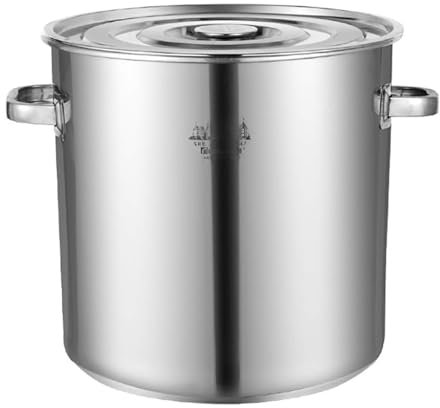 Großer Stock Topf mit Deckel - Suppentopf, Catering für kommerzielle dicke Edelstahl -Tiefe Suppentopf, Kochtopf mit Nicht -Schicht -Beschichtung, für Gasherd/Induktionskocher (eine Farbe 60 l)