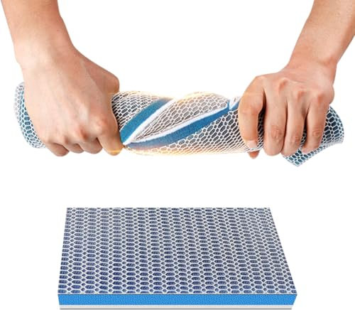MOLZINY 8D Spugna Filtro Acquario 30 x 20 cm Spugna Acquario Spugna Filtrante Riutilizzabile Materiale Filtrante Biochimico Ovatta a Nido d'Ape Adatto Ritagliabile per la Pulizia di Acquari Laghetti