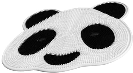 LIFKOME Fußschrubber Matte für Dusche mit Weichem Tpr Material und Panda Cartoon Design Rutschfest und Formbeständig für Sanfte Fuß und Rückenhautpflege