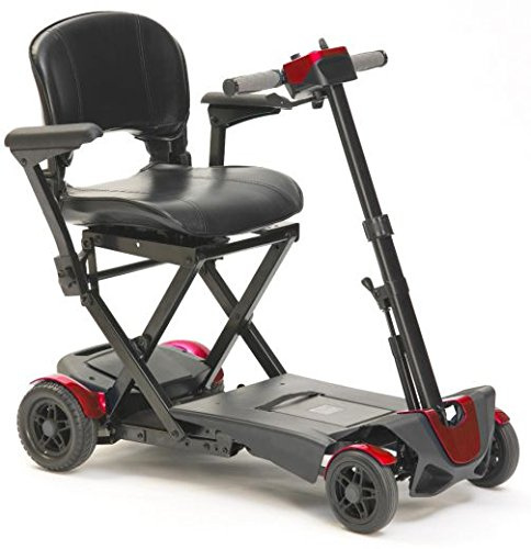 DRIVE DeVilbiss 4 Wheel Blue Auto Folding Scooter