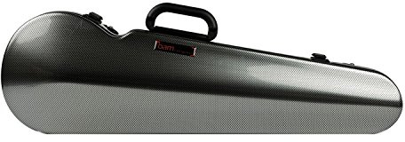 HIGHTECH CONTOURED Violin Case von BAM 4/4 silber carbon