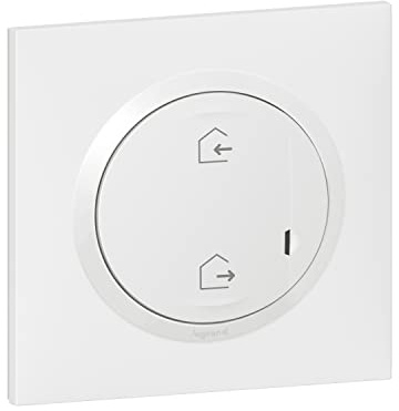 Legrand - Commande Départ/Arrivée pour installation connectée dooxie with Netatmo avec plaque blanche