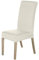 High-Back Chair Covers for Dining Room Chairs – Spandex Stretch, Universal Armless Chair Protective Slipcover, Removable & Washable for Kitchen, Wedding, Party, Banquet & Hotel, Ivory, Pack of 8