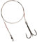 Mikado Carp 2 x Stahlvorfach 40cm mit Drilling #4 und Wirbel #5