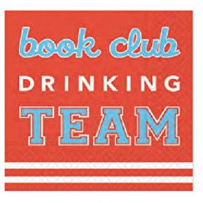 Design Design 624-10050 Team Book Club Getränke-Serviette, mehrfarbig