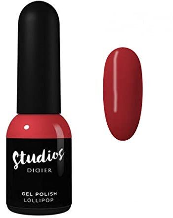 Didier Lab - Premium UV Gel Nagellack Lollipop - Farbgel für Nägel - Auftrag von 1 oder 2 Schichten - Stark Pigmentiert - Gel Polish - Rot