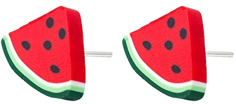 Joe Cool Ohrstecker Tutti Frutti Wassermelone Keil aus Harz